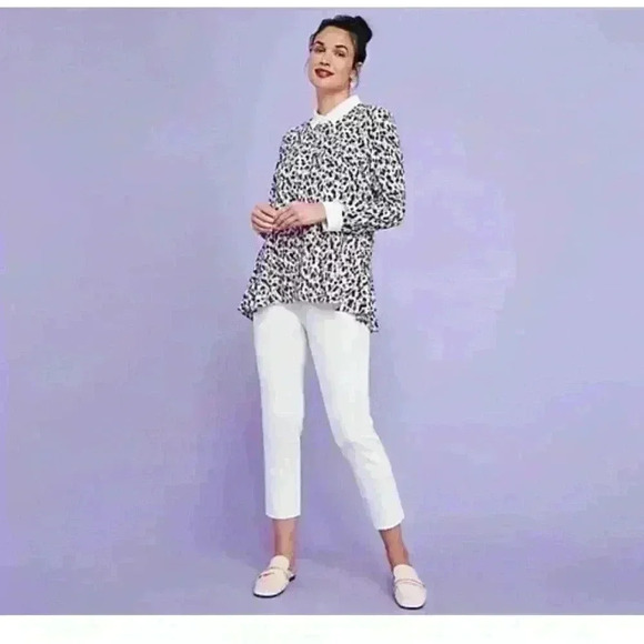Isaac Mizrahi Live! Tall 24/7 Stretch Crop Pants with Pockets 14 TALL White - Picture 12 of 16